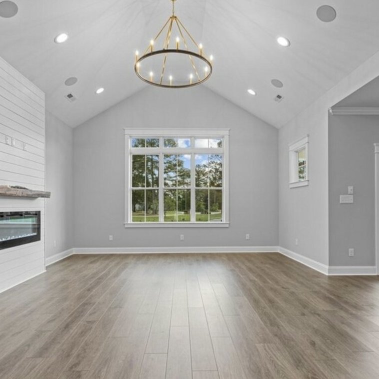 Beautiful hardwood floors installed by Carpet Design Center in Greenville, NC