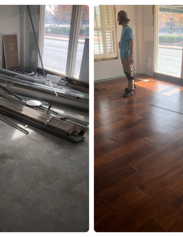 Product Installation work from Carpet Design Center in the Greenville, NC area