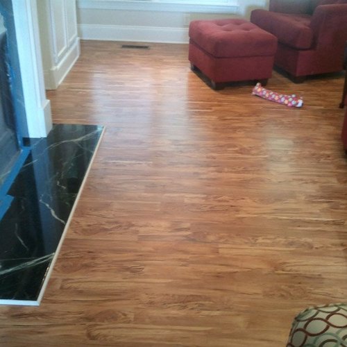 Product Installation work from Carpet Design Center in the Greenville, NC area
