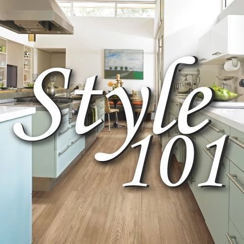 style 101 cover image of kitchen with hardwood flooring from Carpet Design Center in the Greenville, NC area